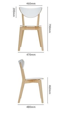 Add a Touch of Sophistication to Your Dining Room with Solid Birch Wood Stacking Chairs in Modern North European Style