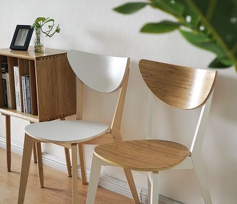 Add a Touch of Sophistication to Your Dining Room with Solid Birch Wood Stacking Chairs in Modern North European Style