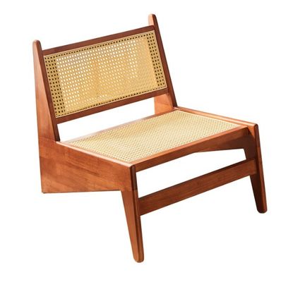 Design Classical Solid wood rattan chair with Lacquered Finish NO Folded modern nordic Lounge chair