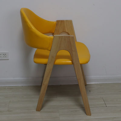 Living Room Furniture Modern Solid Wood Dining Chair with Fabric Cushion and Customized Design