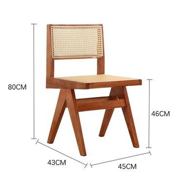 Home Furniture Dining Room Furniture Customize Luxury Modern Rattan Solid Wood Restaurant Chair