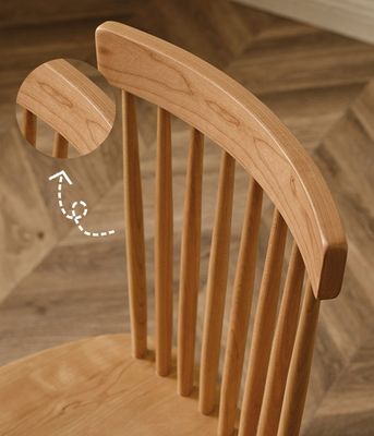 Modern Solid Wood Dining Chair for Restaurant Windsor Design and Durability