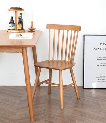 Modern Solid Wood Dining Chair for Restaurant Windsor Design and Durability