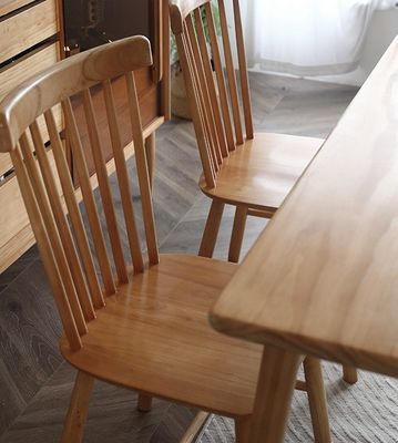 Modern Solid Wood Dining Chair for Restaurant Windsor Design and Durability
