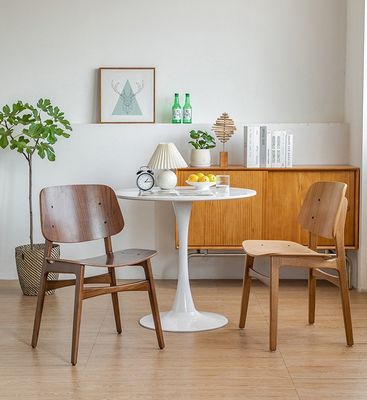 NO Folded Customized Designs Luxury Nordic Solid Wood Dining Chair with White Oak Wood Frame
