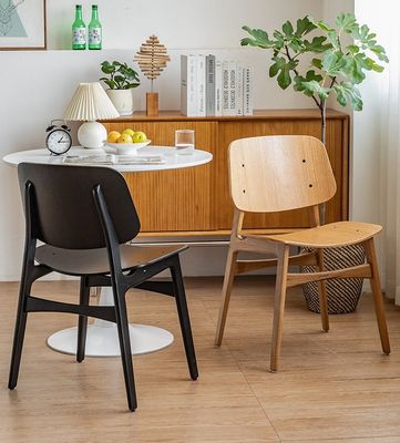 NO Folded Customized Designs Luxury Nordic Solid Wood Dining Chair with White Oak Wood Frame