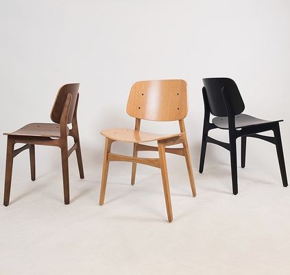 NO Folded Customized Designs Luxury Nordic Solid Wood Dining Chair with White Oak Wood Frame
