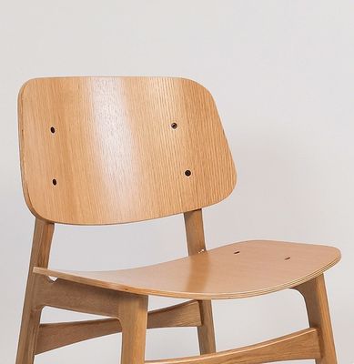 NO Folded Customized Designs Luxury Nordic Solid Wood Dining Chair with White Oak Wood Frame