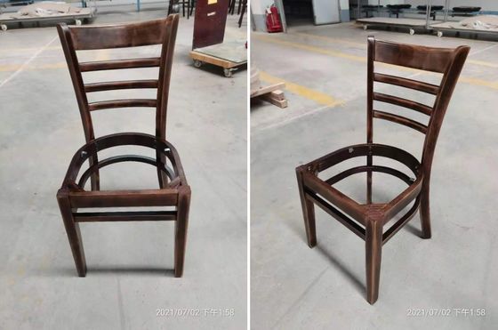 Solid Wood Chair Modern Design Wooden Restaurant Chair D57*W51*SH49.5*H83cm Customized Dining Chair