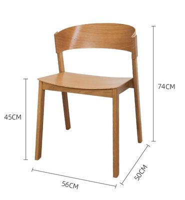 Customized Designs Stackable Wood Dining Chair for Hotel Restaurant in Modern Design