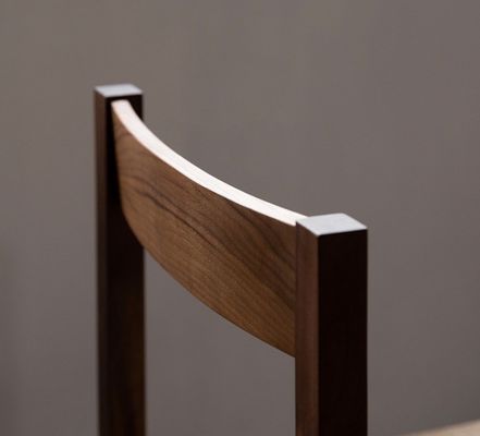 Natural Color Woven Rope Solid Wood Braided Seat Dining Chair For Restaurant With Exquisite Craftsmanship