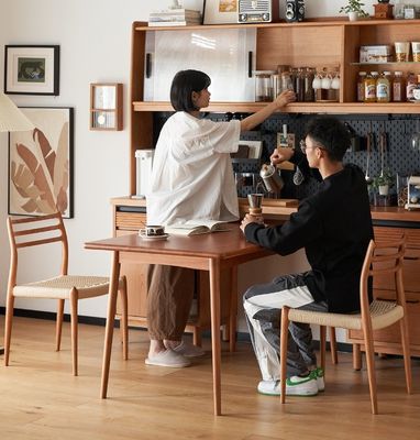 Vintage Luxury Hotel Home Furniture Woven Cord Solid Wood Dining Chair for Restaurant in Customized Designs