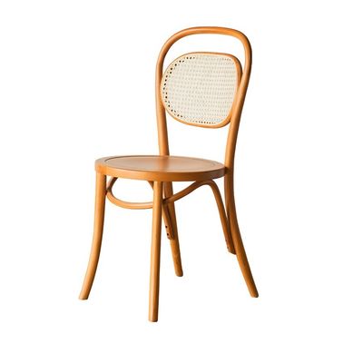 Dining Chair Natural Woven Rattan and Solid Wood from with OEM Service Accepted