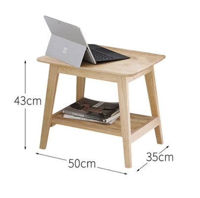 Customized Designs Vintage Solid Wood Square End Coffee Table W50*D35*H42CM for Living Room
