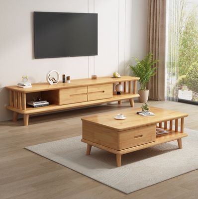 Modern Solid Wood TV Table TV Stands Cabinets For Living Room General Home Furniture Lacquered Finish
