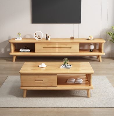 Modern Solid Wood TV Table TV Stands Cabinets For Living Room General Home Furniture Lacquered Finish