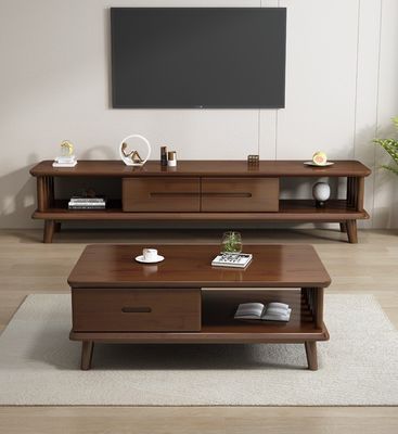 Modern Solid Wood TV Table TV Stands Cabinets For Living Room General Home Furniture Lacquered Finish