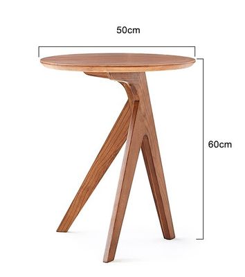 Vintage Round End Table Customized Designs for Coffee Side Table in Solid Wood Living Room Furniture