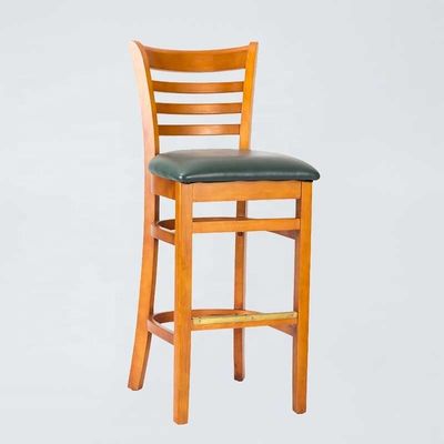 Wood Bar Stool for Restaurant Kitchen Dining Room Chair in Nature Popular Colors Bar Furniture