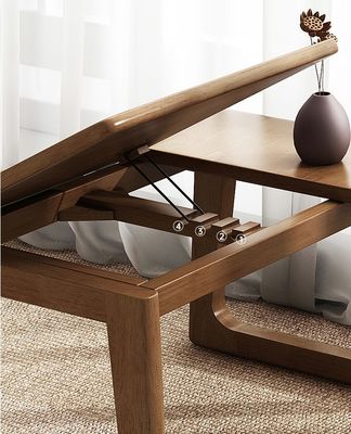 Customize Wooden Side Table for Learning and Living Room Furniture without Folded in Natural Color