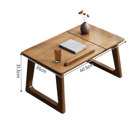 Customize Wooden Side Table for Learning and Living Room Furniture without Folded in Natural Color