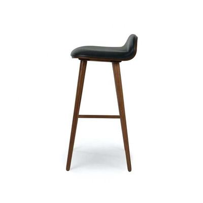 NO Folded Modern Wood Bar Stool for Kitchen and Dining Room without Folding