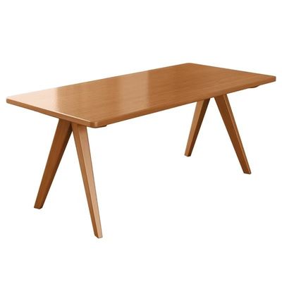 Nordic Direct Home Furniture Solid Wood Rectangular Dining Table for Functional Dining Space