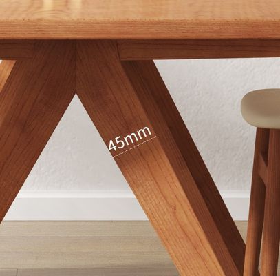 Nordic Direct Home Furniture Solid Wood Rectangular Dining Table for Functional Dining Space