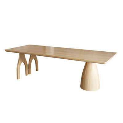 Customized Modern Design Rectangle Natural Solid Wood Table for Event Furniture