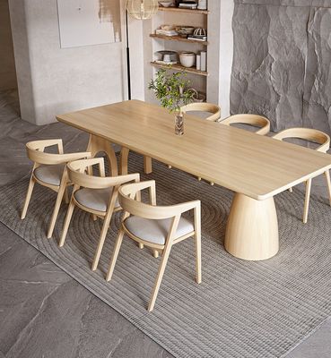 Customized Modern Design Rectangle Natural Solid Wood Table for Event Furniture