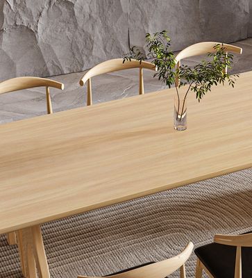 Customized Modern Design Rectangle Natural Solid Wood Table for Event Furniture