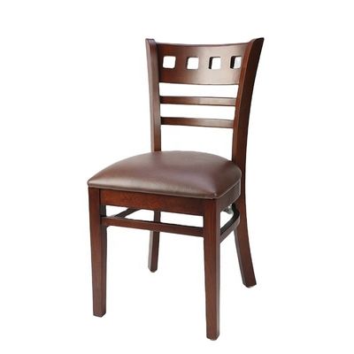 50pcs Wooden Restaurant Ladder Back Chair Modern Style Customized Dining Chair Nature Customization Commercial Furniture