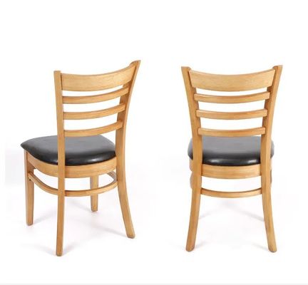 50pcs Wooden Restaurant Ladder Back Chair Modern Style Customized Dining Chair Nature Customization Commercial Furniture
