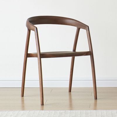 Mail Packing Dining Chair Design for Restaurant Hotel Furniture Solid Wood Modern Walnut Color Size W57*D53*H77CM