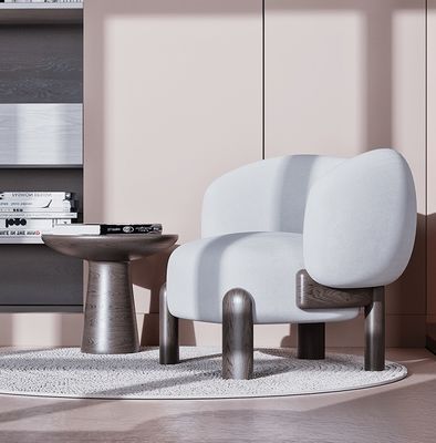 OEM Service Accepted Leisure Chair Nordic Lounge Wood Sofa Chair With Cushion