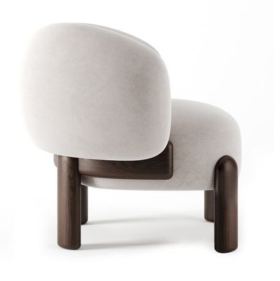 OEM Service Accepted Leisure Chair Nordic Lounge Wood Sofa Chair With Cushion