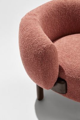OEM Service Accepted Leisure Chair Nordic Lounge Wood Sofa Chair With Cushion