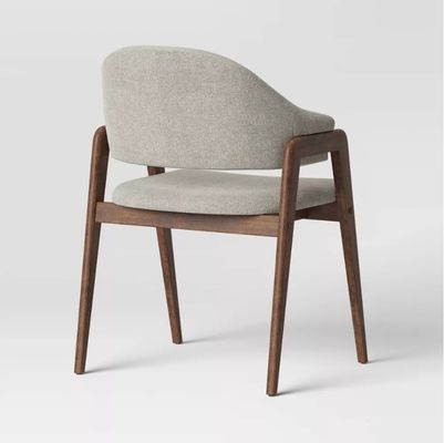Home Furniture Top Quantity Modern Fabric Wood Armrest Chair for Hotel and Dining in Restaurant