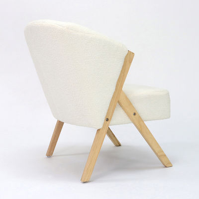 Living Room Design W58*D68*H78CM Nordic Lounge Leisure Wood Sofa Chair for OEM Service Accepted