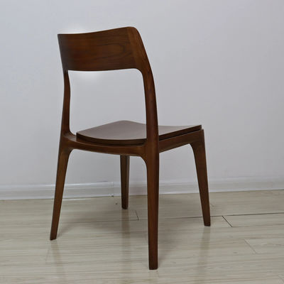 Nordic Stackable Wood Dining Chair for Hotel Restaurant General Home Furniture Mail Packing N