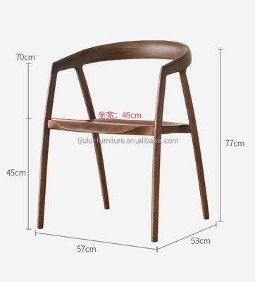 Hotel Restaurant Banquet or Home Wooden Dining Chair with Modern Design and Single Seater