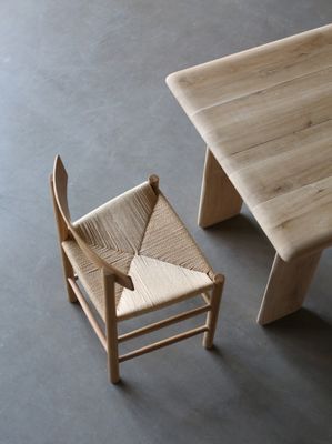 2023 Modern Wood Woven Cord Oak Chair for Home Furniture in Restaurant Hotel Cafes Simple Concise General Solid