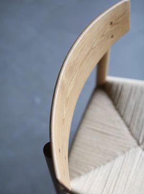 2023 Modern Wood Woven Cord Oak Chair for Home Furniture in Restaurant Hotel Cafes Simple Concise General Solid