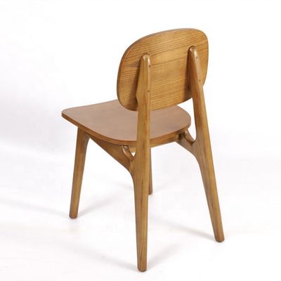 Folded Solid Wood Dining Chair for Hotel Restaurant Morden and Sophisticatedly