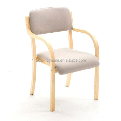 Solid Wood Stackable Chair for Modern Dining Room in Multiple Colors Hotel Restaurant Banquet Home
