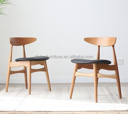 Customized Colors Solid Wood Round Back Nordic Dining Chair for Hotel Restaurant Banquet and Home in Modern Classic Style