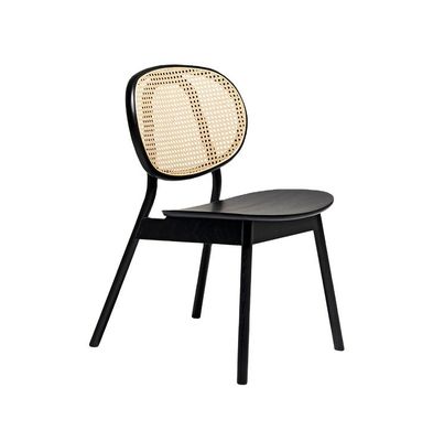 Modern Design Ash Wood Frame Rattan Dining Chair for Restaurant Furnishings