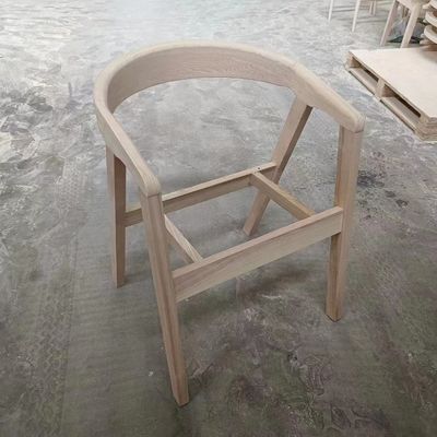 Restaurant Furniture Wooden Dining Chair Nordic Style PU / Fabric Leather Upholstered Modern Wood Chair for Restaurant
