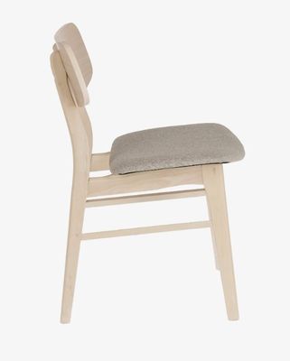 Customize Restaurant Hotel Upholstery Wooden Dining Chair in Sturdy Solid Wood Material and Modern Design