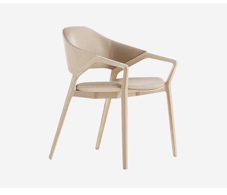 Nordic Design Modern Solid Wood Leather Dining Room Restaurant Chair in White/Black/Red Wine/Red for Sturdy Seating 2023